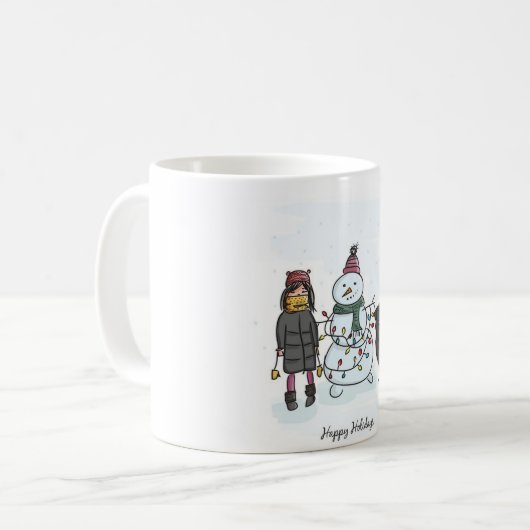 Weihnachtsmagie-Tasse Kaffeetasse (Vorderseite Links)