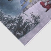 Weihnachtsmagie Vintages Tissue Paper Seidenpapier (Ausschnitt)