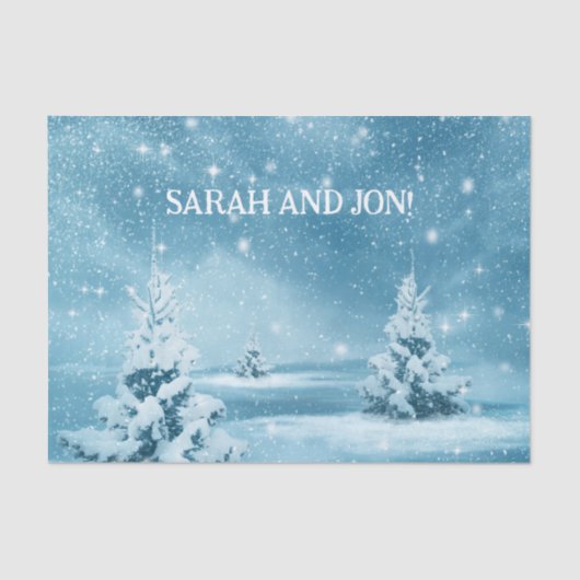 Weihnachtsmagie Vintages Tissue Paper Seidenpapier (Vorderseite)