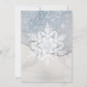 Weihnachtsmagie/Wasserfarbe Poinsettia Hochzeit Ankündigung (Rückseite)