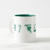 Weihnachtsmagie Zweifarbige Tasse (Vorderseite Links)