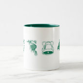 Weihnachtsmagie Zweifarbige Tasse (Mittel)