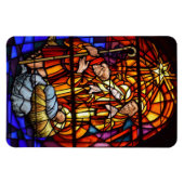 Weihnachtsmagnet aus verkettetem Glas Magnet (Horizontal)