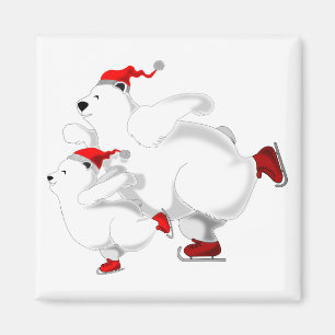 Weihnachtsmagnet - Bärenfamilie Magnet