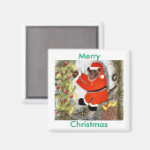Weihnachtsmagnet der Affen von dovigirl2008* Magnet (Vorderseite/Rückseite)