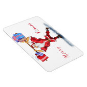 Weihnachtsmagnet Geschenk Bodybuilder Santa Fun Magnet (Rechte Seite)
