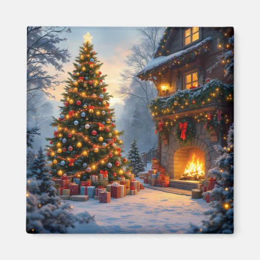 Weihnachtsmagnet im Freien Magnet (Vorne)