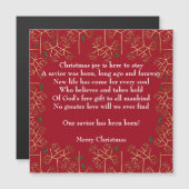 Weihnachtsmagnet-Karte Magnetkarte (Vorne/Hinten)