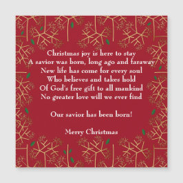 Weihnachtsmagnet-Karte Magnetkarte