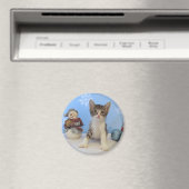Weihnachtsmagnet - Katze / Kitten Magnet (In Situ (Geschirrspüler))