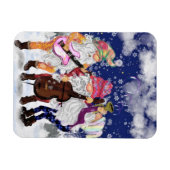 Weihnachtsmagnet mit Gnomes Music Band Magnet (Horizontal)