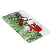 Weihnachtsmagnet mit Weihnachtsmann und Hirsch Magnet (Rechte Seite)