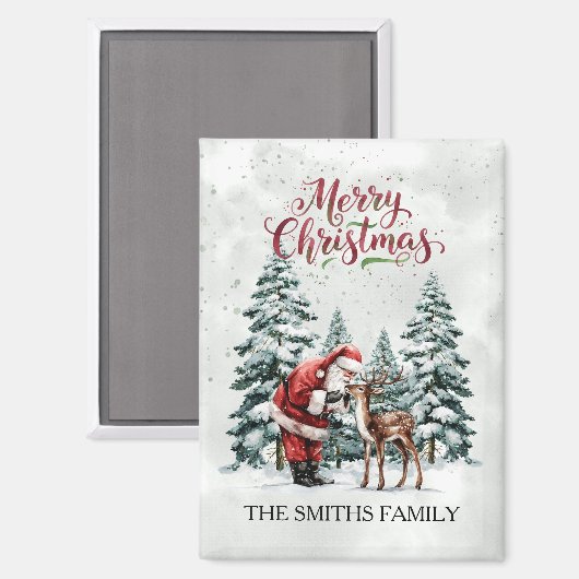 Weihnachtsmagnet & Reindeer Magnet (Vorderseite/Rückseite)