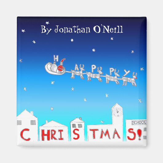 Weihnachtsmagnet - Santa von Jonathan O'Neill Magnet (Vorne)