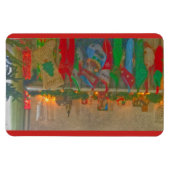 Weihnachtsmagnet - Strümpfe am Kamin hängen Magnet (Horizontal)