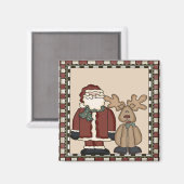 Weihnachtsmagnet und Reindeer Magnet (Vorderseite/Rückseite)