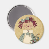 Weihnachtsmagnete: Einfache Joys Annie Magnet (Vorderseite/Rückseite)