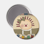 Weihnachtsmagnete: Einfache Joys Annie Magnet (Vorderseite/Rückseite)