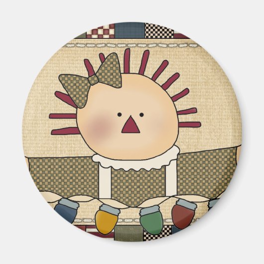 Weihnachtsmagnete: Einfache Joys Annie Magnet (Vorne)