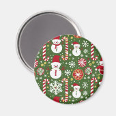 Weihnachtsmagnete - Festlicher Kühlschrank Dekorat Magnet (Vorderseite/Rückseite)