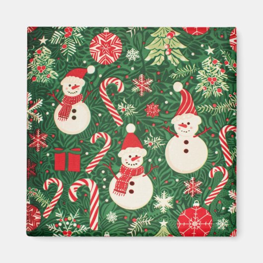 Weihnachtsmagnete - Festlicher Kühlschrank Dekorat Magnet (Vorne)