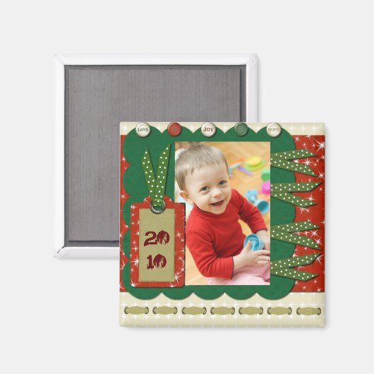 Weihnachtsmagnete Magnet (Vorderseite/Rückseite)