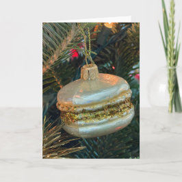 Weihnachtsmakronen-Christbaumschmuck-Karte Dankeskarte