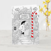 Weihnachtsmalbuch mit Hai Karte (Gelbe Blume)