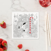 Weihnachtsmalbuch mit Hai Serviette (Beispiel)
