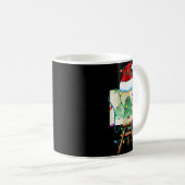 Weihnachtsmaler-Design _ Santa Xmas Paint Künstler Kaffeetasse (VorderseiteRechts)