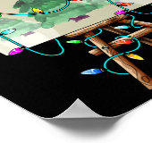 Weihnachtsmaler Design Weihnachtsmaler Künstler Poster (Ecke)