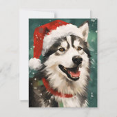 Weihnachtsmalerei Feiertagskarte (Vorderseite)