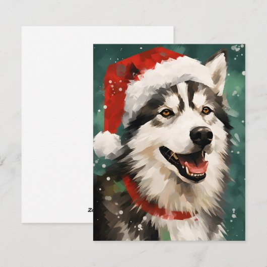 Weihnachtsmalerei Feiertagskarte (Vorne/Hinten)