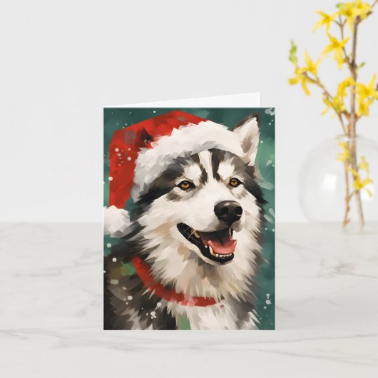 Weihnachtsmalerei Karte (Gelbe Blume)