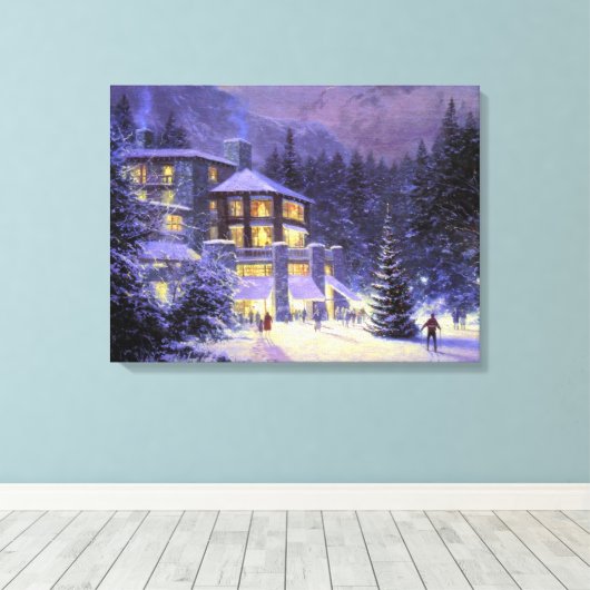 Weihnachtsmalerei Leinwanddruck (Insitu (Holzboden))