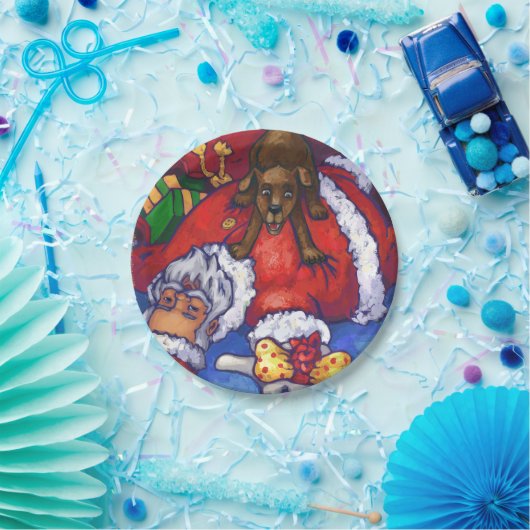 Weihnachtsmalerei Pappteller (Party)