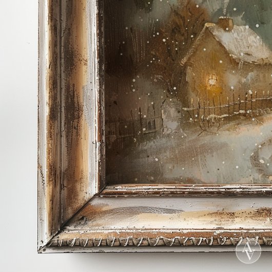 Weihnachtsmalerei Weihnachtsmann & Reindeer Poster