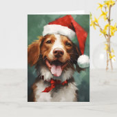 Weihnachtsmalereien in der Bretagne Karte (Gelbe Blume)