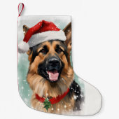 Weihnachtsmalereikunst des Deutschen Hirten Kleiner Weihnachtsstrumpf (Vorderseite)