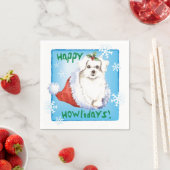 Weihnachtsmaltesisch Serviette (Beispiel)