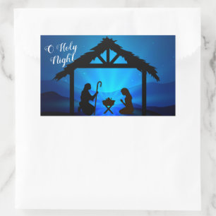 Weihnachtsmanageraufkleber Rechteckiger Aufkleber