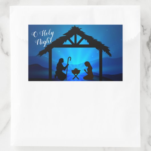 Weihnachtsmanageraufkleber Rechteckiger Aufkleber (Tasche)