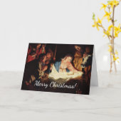 Weihnachtsmanagerszene Karte (Gelbe Blume)