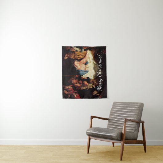 Weihnachtsmanagerszene Wandteppich (Beispiel)