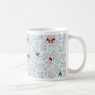 Weihnachtsmanatee Kaffeetasse