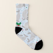 Weihnachtsmanatee Socken (Links - Innen)