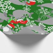Weihnachtsmanateure Geschenkpapier (Ecke)