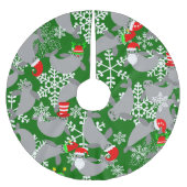 Weihnachtsmanateure Polyester Weihnachtsbaumdecke (Vorderseite)