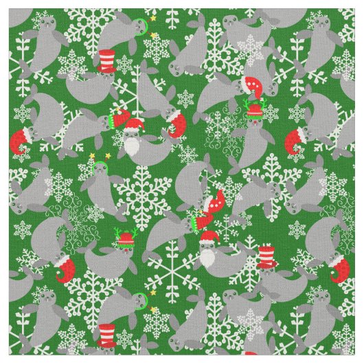 Weihnachtsmanateure Stoff (Nahaufnahme)
