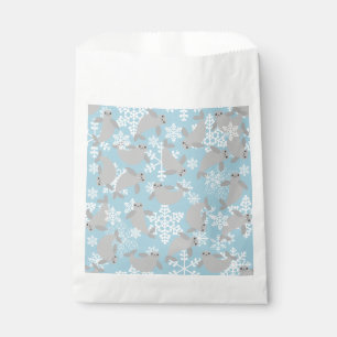 weihnachtsmanati winterblau schneeflocken geschenktütchen